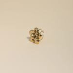 Bague Camélia Boules Dorée