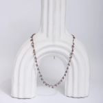 Collier Chaîne Fine Dorée & Micro-Perles Améthyste