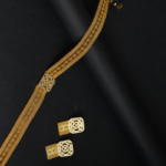 Collier Maille Dorée & Fermoirs Filigranés