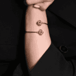 Bracelet Jonc Fin Doré Double Nœud – Image 2