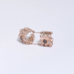 Bague Double Anneau Chainette Rose Gold Bicolore