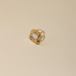 Bague Organique Ajourée & Pierre de Lune