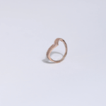 Bague Vague Pavé Rose Gold
