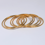 Set de Bracelets Joncs Dorés