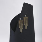 Boucles Frange Cristal & Zircon Doré