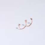 Bague Double Anneau Rose Gold & Zircons