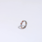 Bague Éternité Arc-en-Ciel Baguettes Multicolores