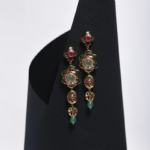 Boucles Longues Moghole Émeraude & Rubis