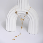 Collier Y Chaîne Fine Dorée & Arbres de Vie